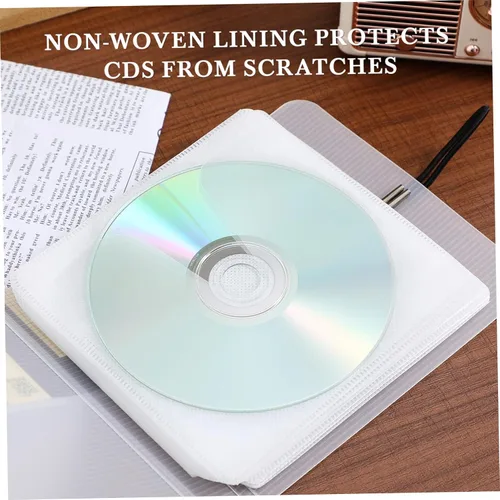 Miniatura 7 de SUPVOX Estuche de almacenamiento con soporte de CD 12 Capacidad Cd Bag DVD Case Secure Buckle Design
