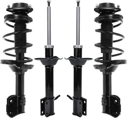Miniatura 29 de Detroit Axle - Puntales y Amortiguadores para Chevy Traverse Buick Enclave GMC Acadia Saturn Outlook 2007-2012, 2 puntales delanteros con resorte