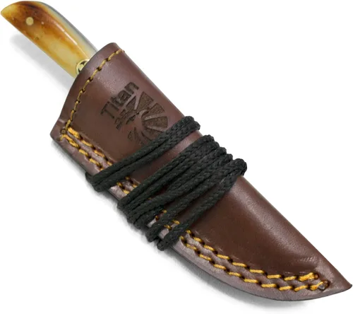 Miniatura 7 de Cuchillo de despellejado Titan International Knives TC-30 de acero Carbono 1080 Cuchillo de utilidad hecho a mano EDC Hoja fija