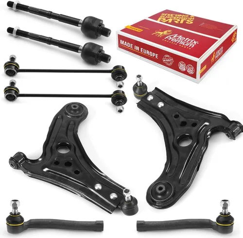 Miniatura 31 de Metrix Premium Chassis Parts - Kit de suspensión delantera de 10 piezas para BMW X5 2007-2013, BMW X6 2008-2014, reemplazo, fabricado en Europa