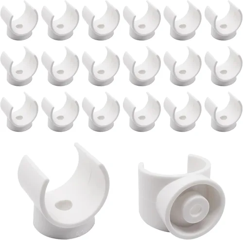 Miniatura 13 de Pinzas de tubo PEX de 1 pulgada, paquete de 20 perchas de tubo de 0.98 pulgadas (0.984 in), abrazaderas de tubo PEX, soporte de tubería de PVC