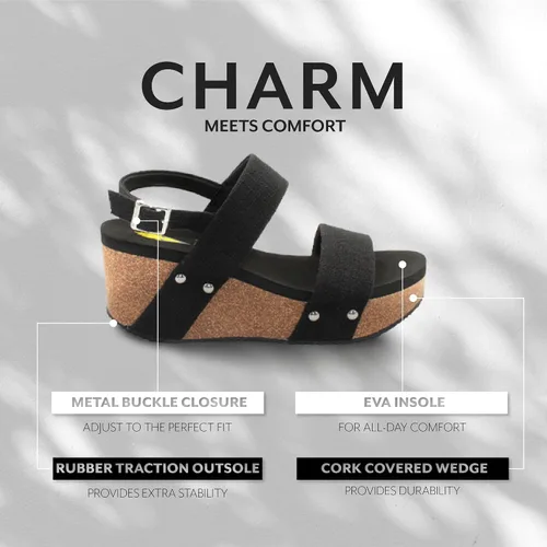 Miniatura 3 de VOLATILE Sandalias de cuña Summerlove para mujer