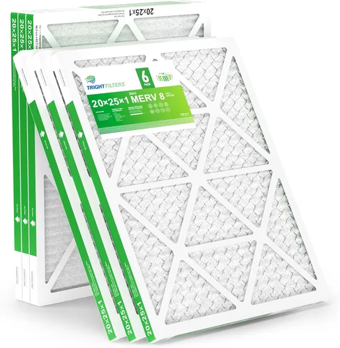 Miniatura 17 de TRIGHTFILTERS 12x12x1 Filtro de aire paquete de 6 unidades, duraderos filtros plisados MERV 8 para hogar HVAC CA y horno, filtro de aire compacto