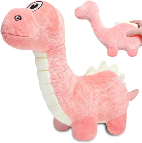Miniatura 7 de Juguetes de peluche de braquiosaurio azul de 12 pulgadas para niños y bebés, lindos animales de peluche de dinosaurio para niños y niñas, peluches