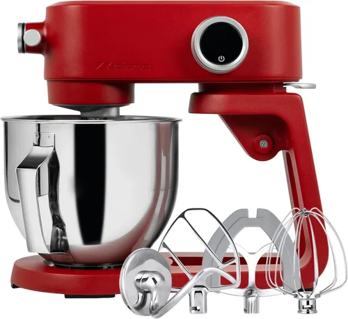 Miniatura 11 de Batidora de pie de metal con motor de corriente continua - Mezclador de masa de pizza resistente de 5.3 cuartos de galón con 4 accesorios de acero