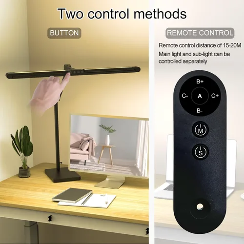 Miniatura 3 de Lámpara de escritorio de arquitecto ultra brillante de 36W 3000LM con base, luz de escritorio elevada amplia de 47.4 pulgadas de ancho y alto