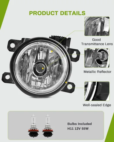 Miniatura 2 de AUTOSAVER88 Luces antiniebla compatibles con 16-18 2016 2017 2018 piloto de repuesto de luz antiniebla, lámparas antiniebla con bombilla H11 12V 55W
