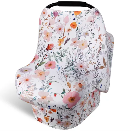 Miniatura 15 de Rquite Funda para Asiento de Coche Todo en Uno para Bebé, Fundas para Asiento de Coche para Niña y Niño, Funda Elástica y Suave para Asiento