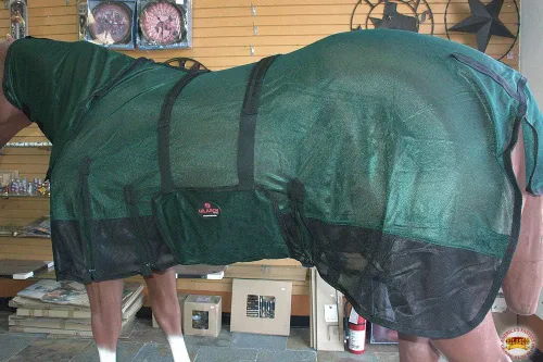 Miniatura 15 de HILASON Hoja de mosca de caballo con protección UV, malla transpirable, mosquito, primavera, alfombra de caballo de verano, alfombra de mosca