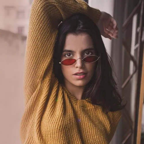 Miniatura 3 de MEETSUN Gafas de sol ovaladas vintage con marcos de metal pequeños, lentes góticos de diseño