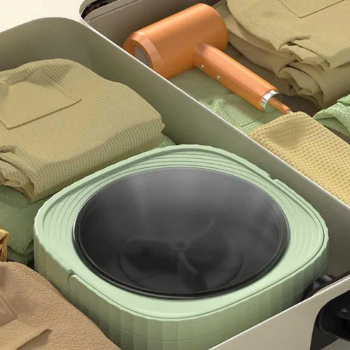 Miniatura 2 de Lavadora portátil, mini lavadora plegable, gran capacidad de 15 litros, pequeña lavadora para apartamentos, dormitorios, camping, viajes en caravana