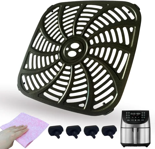 Miniatura 10 de Placa de parrilla de freidora de aire de 6 cuartos para freidora de aire PowerXL Vortex Pro, revestimiento antiadherente de doble capa de alta