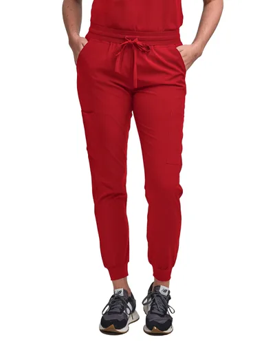 Miniatura 91 de Green Town Conjunto de ropa quirúrgica para mujer, pantalón deportivo y parte superior con cuello en V, 5 bolsillos, cintura de yoga, uniforme