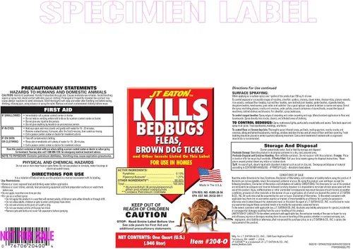 Miniatura 2 de JT Eaton 204-O Bed Bug Killer Ultra, espray de insectos a base de aceite que no mancha para interiores (1 cuarto de galón)