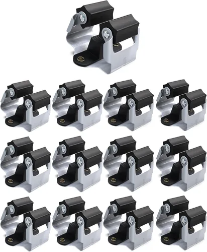 Miniatura 11 de 3-H Soporte para trapeador y escoba de gran tamaño para colgar 2.2 lbs extra, paquete de 10 soportes de pared para colgar y organizar rastrillo