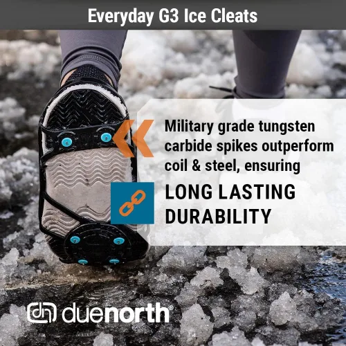 Miniatura 2 de Due North Everyday G3 - Cuchilla de hielo para caminar y correr sobre nieve y hielo 1 par