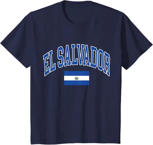Miniatura 6 de Camiseta con estampado de bandera de El Salvador