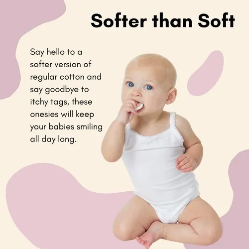 Miniatura 2 de Feathers Body de 100 % algodón súper suave para niñas, paquete de 2