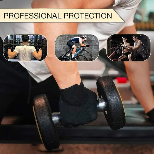 Miniatura 4 de Guantes de entrenamiento para mujer, guantes de levantamiento de pesas sin dedos, guantes de ejercicio para entrenamiento, fitness, ciclismo