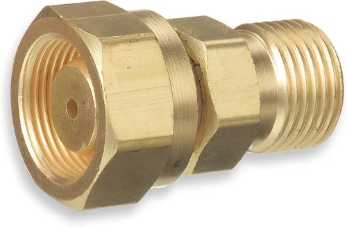 Miniatura 5 de SÜA - Adaptador de acetileno - CGA-510 (Cilindro P.O.L.) a CGA-300 (Regulador comercial)