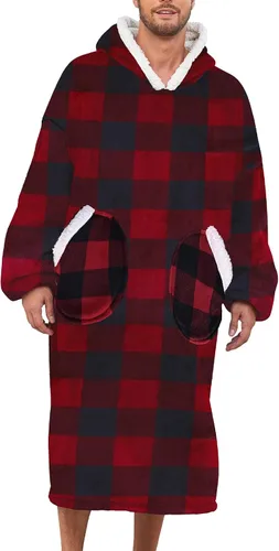 Miniatura 11 de American Trends Wearable Blanket Hoodie, Oversized Sherpa Warm Hoodie Blanket Thick Sweatshirt, Gift for Women Men Girls Gato