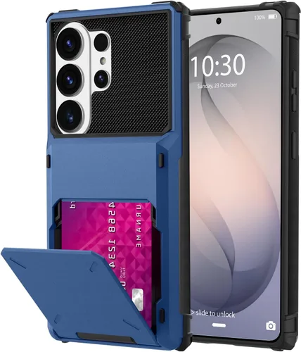 Miniatura 43 de Funda tipo cartera para Samsung Galaxy S22 Ultra con 4 ranuras para tarjetas de crédito a prueba de golpes, funda híbrida de protección reforzada