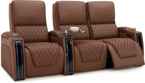 Miniatura 134 de Seatcraft Apex Zero-Gravity CoolZero - Asiento de cine en casa de cuero italiano, reposacabezas eléctrico, lumbar eléctrico, reclinable eléctrico