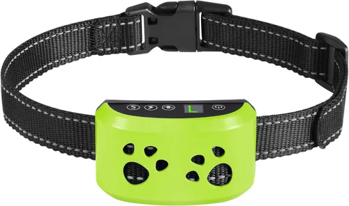 Collar Antiladridos para Perros, Svtrat Collar Antiladridos Inteligente para Perros Pequeños, Medianos y Grandes con 4 Modos de Entrenamiento y 7