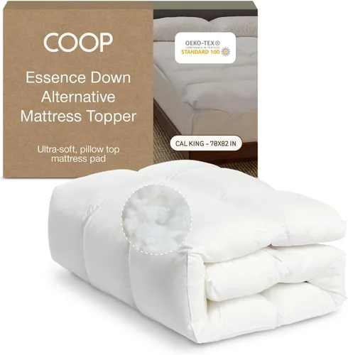 Miniatura 12 de Coop Home Goods - Cubrecolchón de plumón alternativo Essence, individual, diseño de escudete de 2 pulgadas de felpa y con entallado para soporte