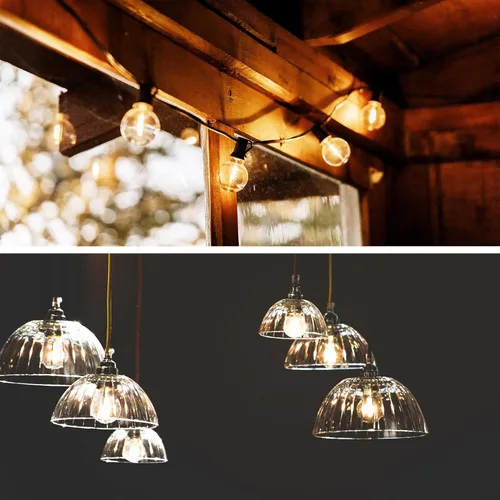 Miniatura 3 de Bombillas LED de globo G50 E26 de 6 unidades no regulables, bombilla Edison redonda pequeña de repuesto G16.5 equivalente a 15 W 20 W, luz cálida