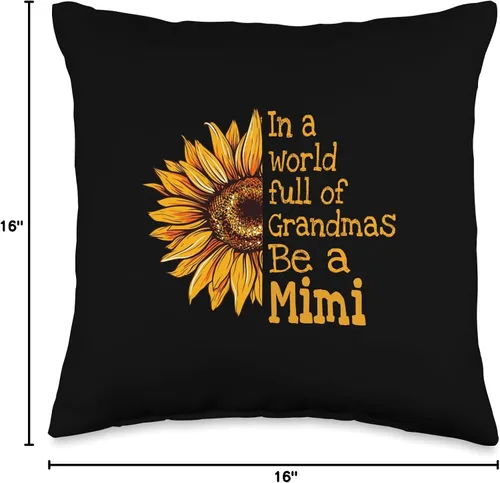 Miniatura 4 de Unique Christmas Birthday Mother's Day Gifts Shop In A World Mimi Special Grandma - Almohada de 16 x 16 pulgadas, multicolor