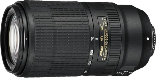 Nikon AF-P NIKKOR 2.756-11.811 in f/4.5-5.6E ED VR Lente de cámara digital Slr con zoom fijo, color negro