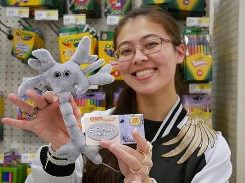 Miniatura 6 de Giant Microbes peluche célula cerebral (neurona)