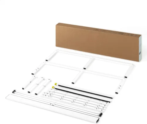 Miniatura 8 de Base de cama metálica de 18 pulgadas Best Price Mattress, con listones de acero de alta resistencia, color blanco, tamaño King