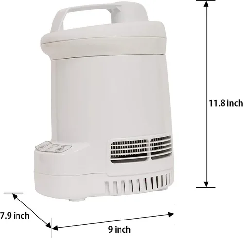 Miniatura 8 de Total Chef Ice Cream Factory - Máquina automática de helados eléctrica, 1.3 cuartos de galón (1.2 litros), color blanco, hace fácil yogur congelado