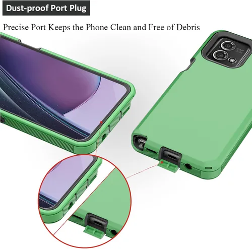 Miniatura 4 de Funda compatible con Moto G Stylus 5G 2023, con funda de clip para cinturón, resistente, a prueba de golpes, protección de cuerpo completo, cubierta