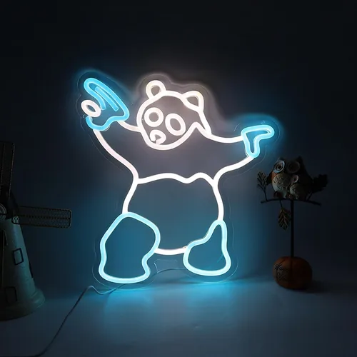 Miniatura 17 de Letrero de neón LED divertido con texto en inglés "Hey You Drop This Brain", luz de neón para hombres, decoración de habitación, oficina, regalos