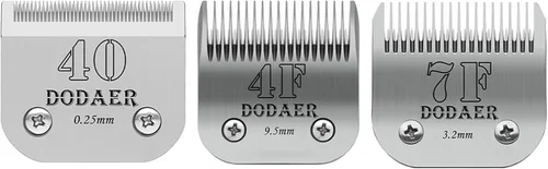 Miniatura 10 de Hojas para aseo de mascotas para perros desmontables - Tamaño 7FW, hoja ancha para aseo de perros, longitud de corte 3.2 mm (1/8"), compatible