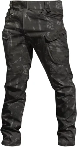 Miniatura 3 de Cargo Pants for Men Athletic Pants Military Fan Elastic Waistband Multi Pocket Lounge Camouflage Work Overalls