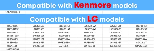 Miniatura 7 de Reemplazo de encendido para LG LRG4111ST LRG4113ST LRG4115ST LRGL5823S LRGL5825D LRGL5825F LSG4511ST LSG4513BD LSG4513ST LSG4515BM LSG4515ST Rango