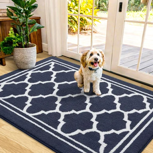 Miniatura 43 de Buganda Alfombra para Puerta Interior, Felpudo Resistente a la Suciedad y Absorbente, Antideslizante, Alfombras de Perfil Bajo para Entrada Marrón