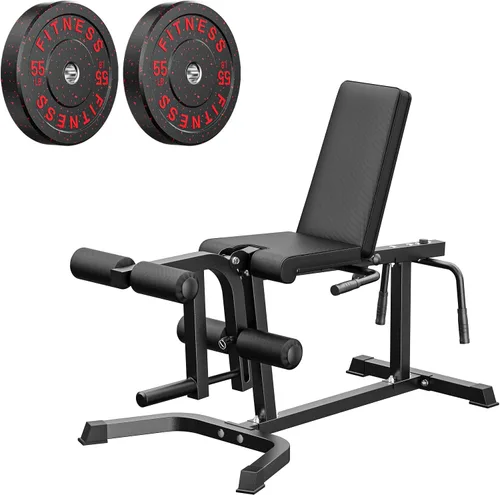 Miniatura 11 de PAPABABE Máquina de extensión y rizado de piernas, máquina ajustable de piernas, extensión de piernas sentadas y máquina de flexión de piernas