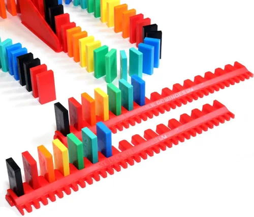 Miniatura 5 de Bulk Dominoes Pro-Domino Kit Juego de dominó, juguetes pequeños STEM STEAM, juegos familiares para niños, juguetes y juegos para niños