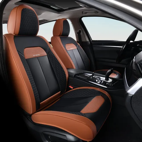 Miniatura 14 de FLORICH Fundas de asiento delantero, 2 piezas, fundas de asiento para automóviles, fundas de asiento universales de cuero de lujo, accesorios
