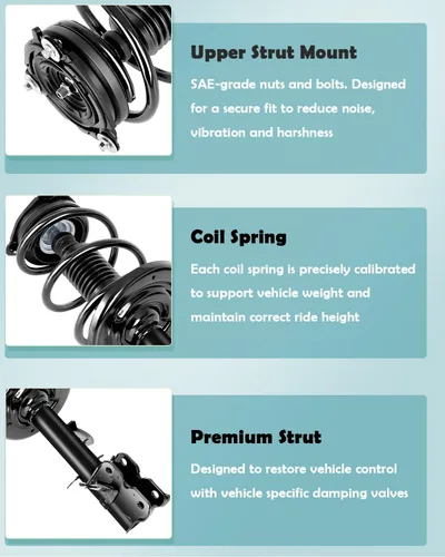 Miniatura 2 de SCITOO Amortiguadores delanteros completos para Nissan Quest Quick Struts 11487 11488 - Juego de 2