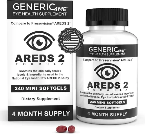 Miniatura 6 de AREDS 2 SoftGels, 500 mg de vitamina C, 400 UI de vitamina E, 10 mg de luteína, 2 mg de zeaxantina, 80 mg de zinc, 2 mg de cobre - Apoya la salud