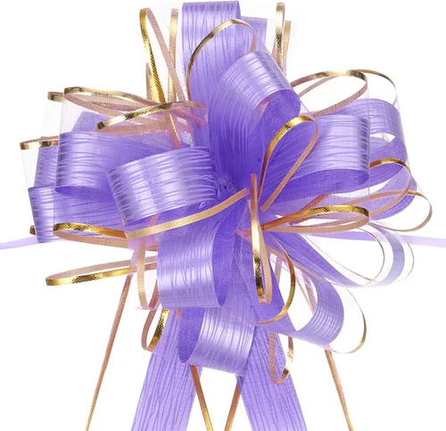 Miniatura 9 de MECCANIXITY 10 lazos grandes de 7 pulgadas para envolver regalos, cinta de organza verde para cestas de boda, regalos de fiesta de Navidad