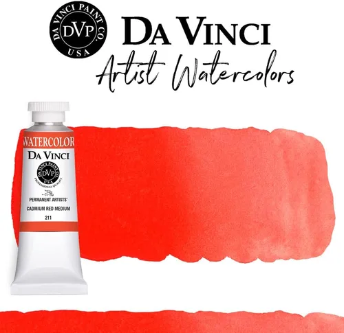 Miniatura 209 de DA VINCI PAINTS Pintura Acuarela Profesional para Artistas, Alizarin Crimson (Quinacridone), 37ml Índigo