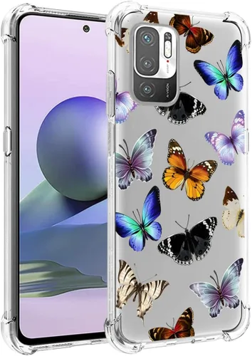 Miniatura 5 de Funda de teléfono para Redmi Note 10 5G/Poco M3 Pro/Redmi Note 10T 5G M2103K19G Funda para niñas y mujeres, funda protectora transparente de TPU