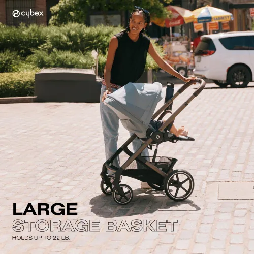 Miniatura 6 de Cybex Balios S Lux Silla de paseo para niños pequeños y bebés con asiento reversible, arnés de un solo tirón único y múltiples reclinados - Sistema
